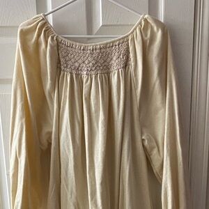 Smocked Flannel Nightgown